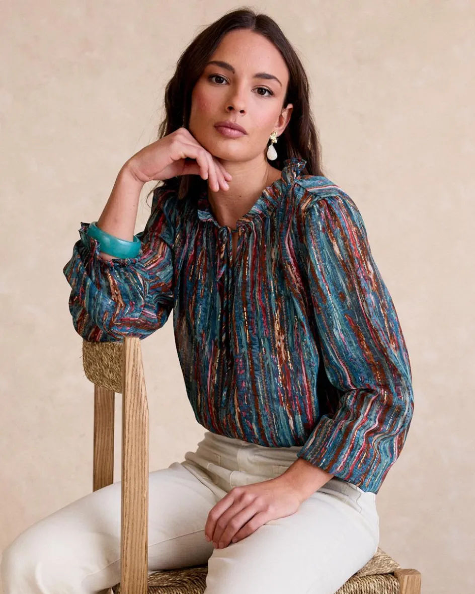 Veronica Blouse à volants-Polin et moi Sale